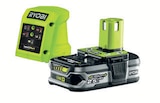 Tronçonneuse sur batterie 18V guide 20 cm + batterie 2Ah - RYOBI en promo chez LEROY MERLIN Vitry-sur-Seine à 149,99 €
