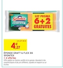 Éponge Gratt & Flex X6 - SPONTEX à 4,27 € dans le catalogue Intermarché Super