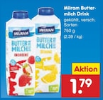 Aktuelle Milch Angebote bei Netto Marken-Discount in Leverkusen Aktuelles Buttermilch Drink Angebot bei Netto Marken-Discount in Leverkusen ab 1,79 €