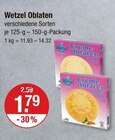 Oblaten von Wetzel im aktuellen V-Markt Prospekt für 1,79 €