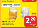 Bierkrug 'Luis' im SegmĂŒller Prospekt Bierkrug 'Luis' von Ritzenhoff & Breker im aktuellen SegmĂŒller Prospekt fĂŒr 2,20 âŹ