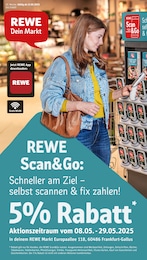 REWE Prospekt für Frankfurt mit 33 Seiten REWE Prospekt "Dein Markt" für Frankfurt, 33 Seiten, 12.05.2025 - 17.05.2025