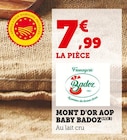 Mont d'Or AOP Baby à Bi1 dans Vaux-lès-Saint-Claude Mont d'Or AOP Baby à Bi1 dans Vaux-lès-Saint-Claude