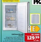 Gefrierschrank "GS63IX" Angebote von PKM bei Marktkauf Görlitz für 129,99 €