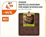 Doppelsilikonform für Dubai Schokolade Angebote von ZENKER bei Müller Bottrop für 4,99 €