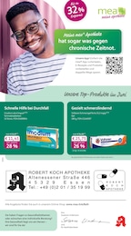 mea - meine apotheke Prospekt für Essen mit 4 Seiten mea - meine apotheke Prospekt für Essen: "Unsere Juni-Angebote", 4 Seiten, 01.06.2026 - 30.06.2026