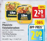 Pflanzliche Fleischalternativen von Like für 2,09 € bei EDEKA im Angebot Pflanzliche Fleischalternativen von Like im aktuellen EDEKA Prospekt