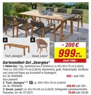 Gartenmöbel-Set Georgina Angebote bei toom Baumarkt Erfurt für 79,99 €