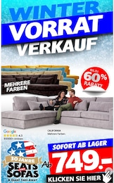 Seats and Sofas Prospekt für Monheim: "WINTER VORRAT VERKAUF", 1 Seite, 14.01.2026 - 31.01.2026