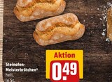 Aktuelles Steinofen-Meisterbrötchen Angebot bei REWE in Köln ab 0,49 €