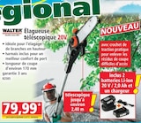 Norma Macheren - Promo Élagueuse télescopique 20V Promo Élagueuse télescopique 20V à 79,99 € dans le catalogue Norma à Macheren