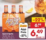 Aperol Spritz für 6,49 € bei Netto Marken-Discount im Angebot Aperol Spritz im aktuellen Netto Marken-Discount Prospekt