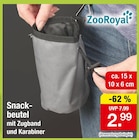 Snackbeutel im Angebot bei Zimmermann in Nordhorn Snackbeutel Angebote von ZooRoyal bei Zimmermann Nordhorn für 2,99 €