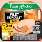 Filet de poulet rôti conservation sans nitrite - FLEURY MICHON en promo chez Intermarché Valence à 2,75 €