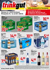 Trinkgut Getränkemärkte Prospekt der aktuellen Woche mit 4 Seiten, gültig von 23.02.2026 bis 28.02.2026, in Erdweg und Umgebung Aktueller Trinkgut Getränkemärkte Prospekt in Erdweg und Umgebung, "Aktuelle Angebote" mit 4 Seiten, 23.02.2026 - 28.02.2026