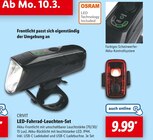 LED-Fahrrad-Leuchten-Set von CRIVIT im aktuellen Lidl Prospekt für 9,99 €