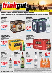 Trinkgut Getränkemärkte Prospekt der aktuellen Woche mit 4 Seiten, gültig von 10.11.2025 bis 15.11.2025, in Ernsgaden und Umgebung Aktueller Trinkgut Getränkemärkte Prospekt in Ernsgaden und Umgebung, "Aktuelle Angebote" mit 4 Seiten, 10.11.2025 - 15.11.2025