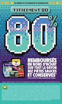 Prospectus Intermarché de la semaine "Totalement 80 80%" avec 2 pages, valide du 07/01/2025 au 19/01/2025 pour Itteville et alentours