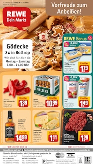 REWE Prospekt der Woche "Dein Markt" Seite 1, 17.11.2025 bis 22.11.2025 für Bottrop Aktueller REWE Prospekt "Dein Markt" Seite 1 von 28 Seiten für Bottrop