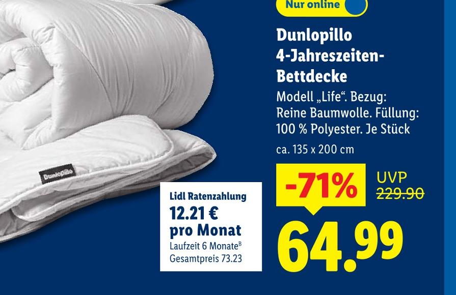 4-Jahreszeiten-Bettdecke