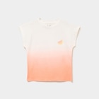T-shirt manches courtes coton orange fille dans le catalogue La Halle