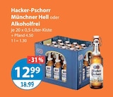 Münchner Hell oder Alkoholfrei von Hacker-Pschorr im aktuellen V-Markt Prospekt für 12,99 €