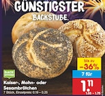 Kaiserbrötchen im Angebot bei Netto Marken-Discount in Neustadt Kaiserbrötchen Angebote von Backstube bei Netto Marken-Discount Neustadt für 1,11 €