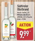 Südtiroler Obstbrand Williams Angebote bei ALDI Nord Münster für 9,99 €