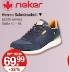 Herren Schnürschuh von rieker im aktuellen V-Markt Prospekt für 69,99 €