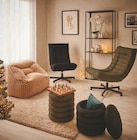 Fauteuil pouf velours côtelé en promo à 34,99 € chez Super U Fauteuil pouf velours côtelé dans le catalogue Super U