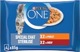 Pâtée en sauce pour chat stérilisé au poulet et au bœuf - Purina One en promo chez Intermarché Super Reims à 0,78 €