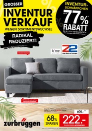 Zurbrüggen Prospekt: "GROSSER INVENTURVERKAUF WEGEN SORTIMENTSWECHSEL", 28 Seiten, 19.05.2025 - 31.07.2025