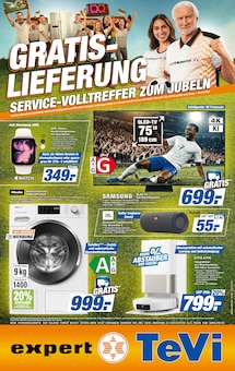 Fernseher im expert TeVi Prospekt "Top Angebote" mit 8 Seiten (Nürnberg)