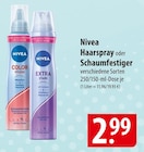 Nivea Haarspray oder Schaumfestiger Angebote bei famila Nordost Pinneberg für 2,99 €