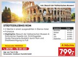 Aktuelles Städteerlebnis Rom Angebot bei Netto Marken-Discount in Hamburg ab 799,00 €