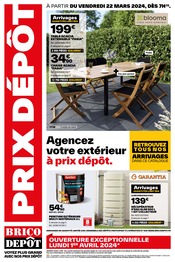 Prospectus Brico Dépôt à Montargis, "PRIX DÉPÔT", 24 pages de promos valables du 22/03/2024 au 04/04/2024