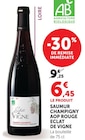 Saumur Champigny AOP Rouge - ECLAT DE VIGNE en promo chez U Express Antibes à 6,45 €
