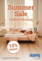 Auping Prospekt für Hamburg mit 13 Seiten Auping Prospekt für Hamburg: "Summer Sale - Endlich Erholung", 13 Seiten, 22.07.2021 - 29.08.2021