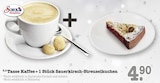 Tasse Kaffee + 1 Stück Sauerkirsch-Streuselkuchen Angebote von Scheck-in Manufaktur bei E center Karlsruhe für 4,90 €