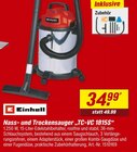 Nass- und Trockensauger „TC-VC 1815S“ bei toom Baumarkt im Blomberg Prospekt für 34,99 €