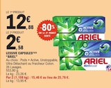 Lessive capsules - ARIEL - E.Leclerc à Rouen Lessive capsules - ARIEL en promo chez E.Leclerc Rouen à 2,58 €