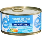 Thon entier Albacore - CARREFOUR CLASSIC' en promo chez Carrefour Saint-Denis à 2,25 €