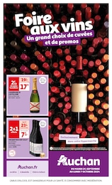 Catalogue Auchan Hypermarché en cours à Séneujols et aux alentours : «Foire aux vins» avec 64 pages, valable du 24/09/2024 au 07/10/2024