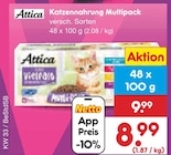 Katzennahrung Multipack im Angebot bei Netto Marken-Discount in Frankfurt Katzennahrung Multipack Angebote von Attica bei Netto Marken-Discount Frankfurt für 8,99 €