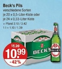 Pils Angebote von Beck's bei V-Markt Memmingen für 10,99 €