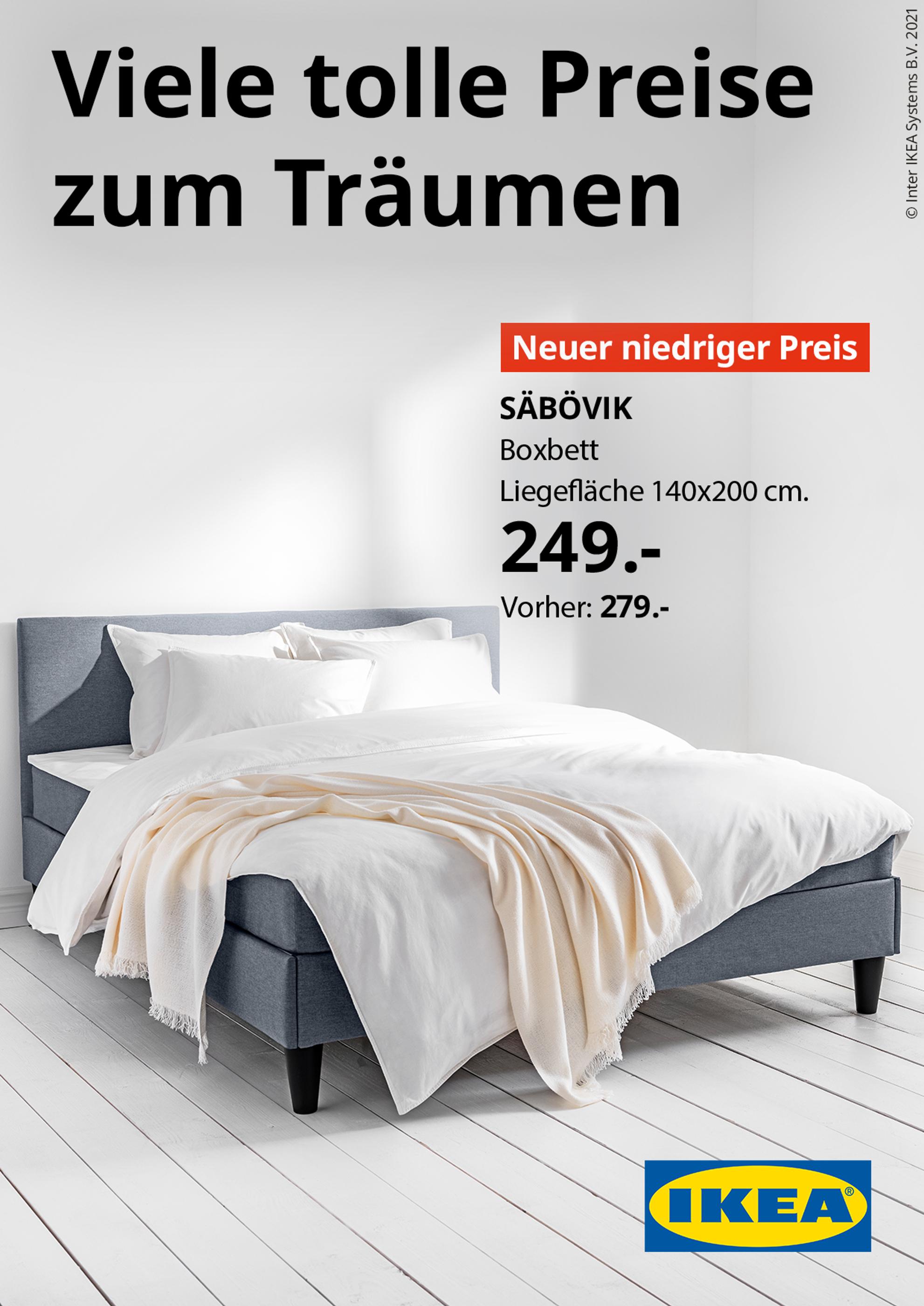 IKEA Prospekt für Seewiesen mit 1 Seite IKEA Prospekt für Seewiesen: "Viele tolle Preise zum Träumen", 1 Seite, 17.09.2021 - 27.09.2021
