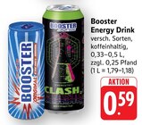 Energy Drink Angebote von Booster bei E center Homburg für 0,59 €