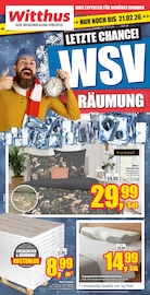 Laminat im Witthus Heimtex-Fachmarkt GmbH Prospekt in Bremen Aktueller Witthus Heimtex-Fachmarkt GmbH Prospekt mit Laminat, "LETZTE CHANCE. WSV RÄUMUNG.", Seite 1