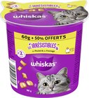 Les Irrésistibles Friandises Poulet et Fromage pour Chat - WHISKAS dans le catalogue Géant Casino