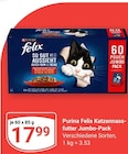 Katzennassfutter Jumbo-Pack Angebote von Purina Felix bei GLOBUS Völklingen für 17,99 €
